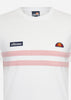 Ellesse T-shirts  Venire tee - white light pink 