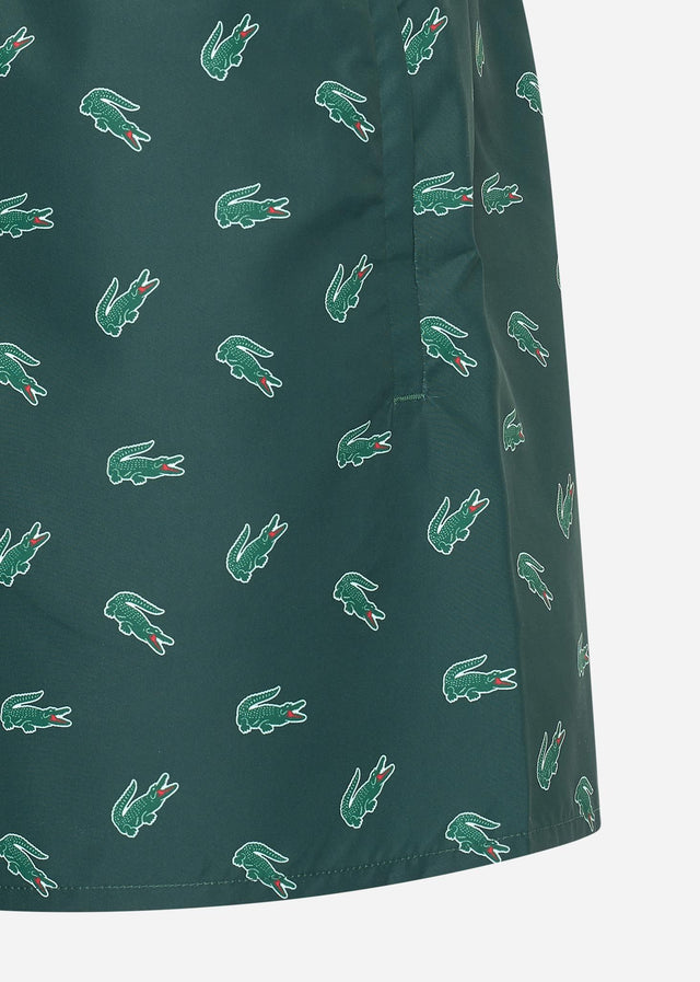 Lacoste Swimwear  Swimming trunks all over print - sinople multico 