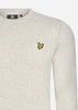 Lyle & Scott Truien Cotton merino crew neck jumper - light grey marl aw