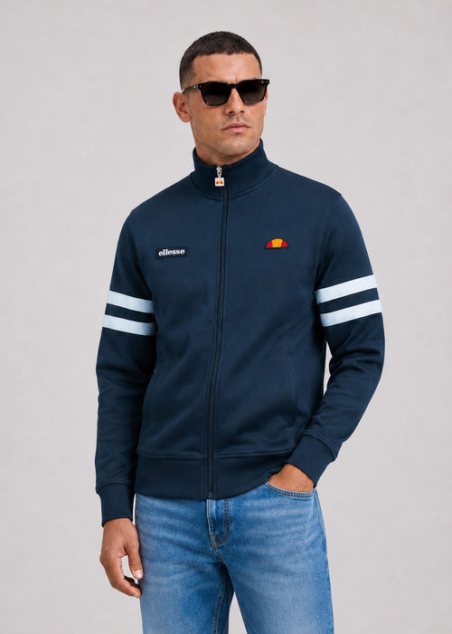 Roma track jacket - navy light blue