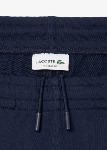 Lacoste Korte Broeken Regular fit fleece shorts - navy blue