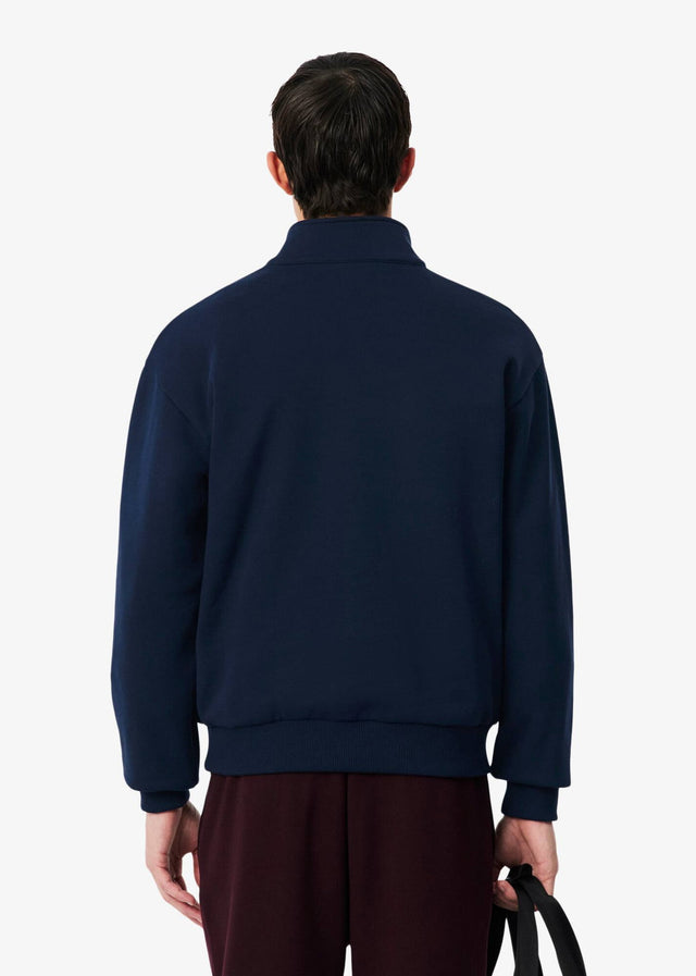 Lacoste Truien Quarter zip fleece sweatshirt - navy blue