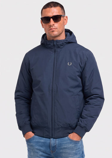 Hooded brentham jacket - dark airforce - 1