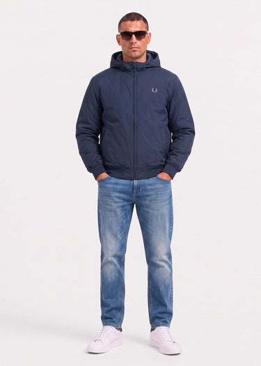 Hooded brentham jacket - dark airforce - 2