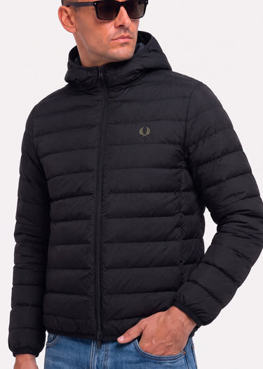 Fred Perry Jassen Hooded insulated jacket - black