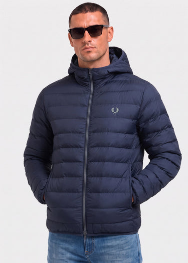 Fred Perry Jassen Hooded insulated jacket - dark airforce