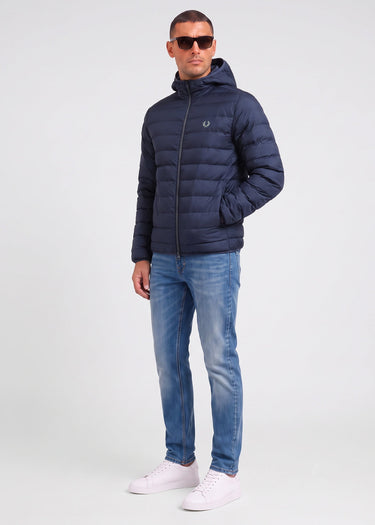 Fred Perry Jassen Hooded insulated jacket - dark airforce