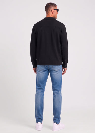 Fred Perry Overshirts Knitted overshirt - black