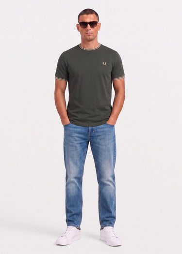 Fred Perry T-shirts Twin tipped t-shirt - field green oatmeal