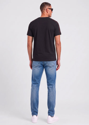 Fred Perry T-shirts Contrast tape ringer t-shirt - black