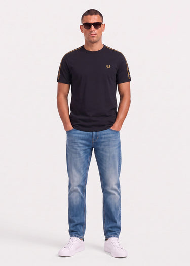 Fred Perry T-shirts Contrast tape ringer t-shirt - navy