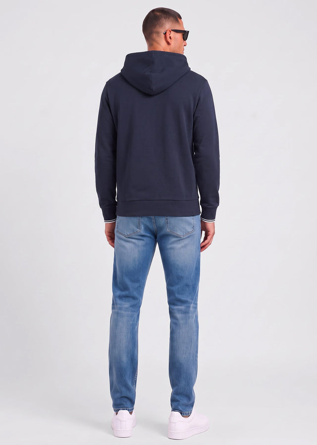 Fred Perry Hoodies Tipped hooded sweatshirt - navy