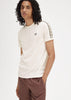 Fred Perry T-shirts  Contrast tape ringer t-shirt - ecru black 