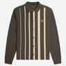 Fred Perry Longsleeve Polo's  Gradient stripe ls polo shirt - field green