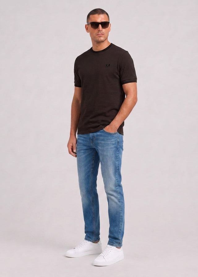 Fred Perry T-shirts Twin tipped t-shirt - rich brown black