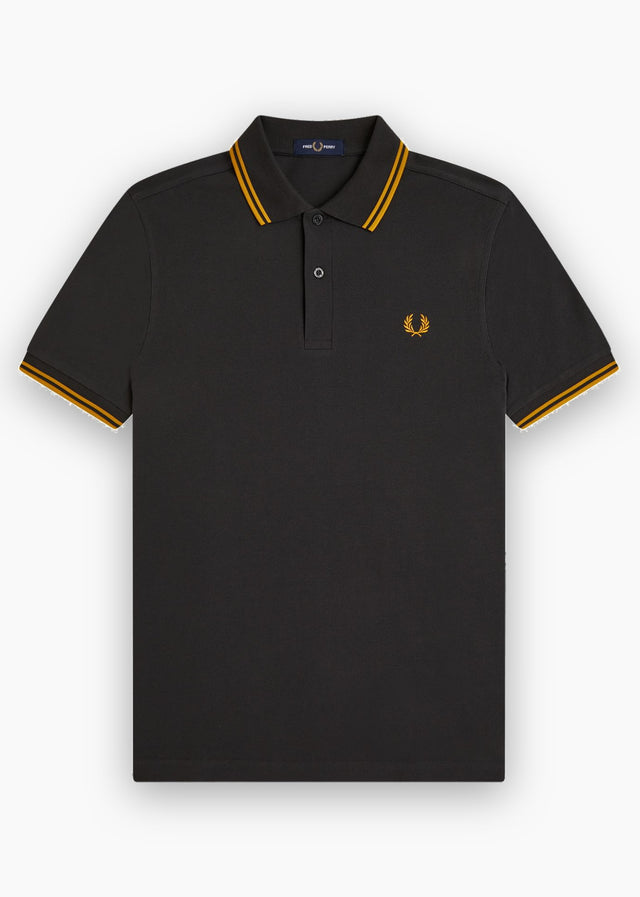 Fred Perry Polo's Twin tipped polo - anchor grey golden
