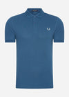 Fred Perry Polo's  Plain fred perry shirt - mdnghtbl lghice 