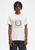 Fred Perry T-shirts  Striped laurel wreath t-shirt - snow white 