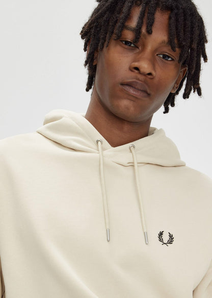 Fred Perry Hoodies  Tipped hooded sweatshirt - oatmeal black 