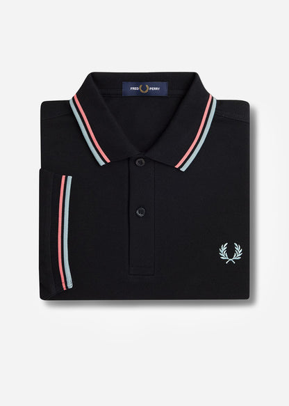 Fred Perry Polo's  Twin tipped fred perry shirt - black crlhet slvbl 