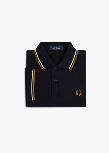 Fred Perry Polo's Twin tipped fred perry shirt - black PS9