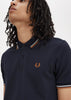 Fred Perry Polo's  Twin tipped fred perry shirt - navy ecru ntflak 