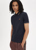 Fred Perry Polo's  Twin tipped fred perry shirt - navy ecru ntflak 