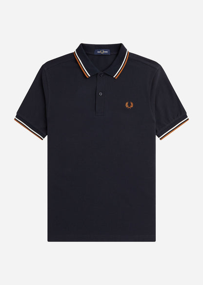 Fred Perry Polo's  Twin tipped fred perry shirt - navy ecru ntflak 