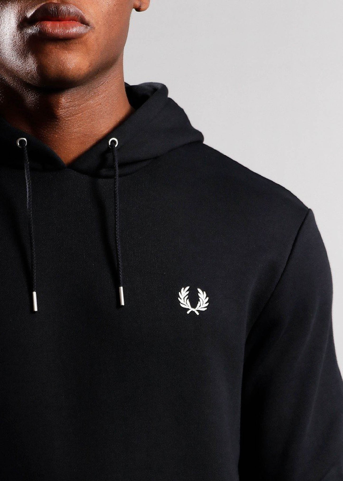 Fred Perry Hoodies Tipped hooded sweatshirt - black