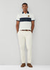 Hackett London Polo's  Heritage panel polo - white 