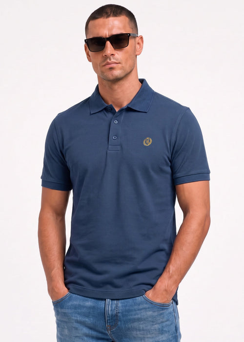 Falmouth ss polo - navy blue