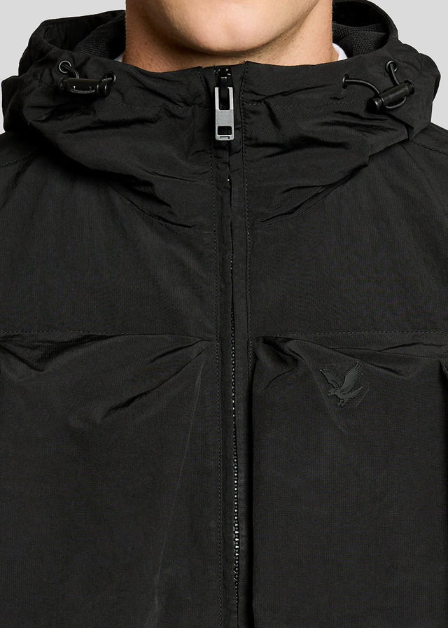 Lyle & Scott Jassen Lightweight ripstop windcheater - jet black