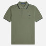 Fred Perry Polo's Twin tipped polo - laurel wreath green black