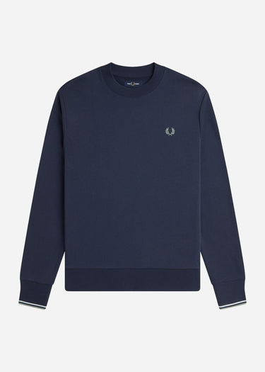 Fred Perry Truien Crew neck sweatshirt - dark airforce light ice bayleaf