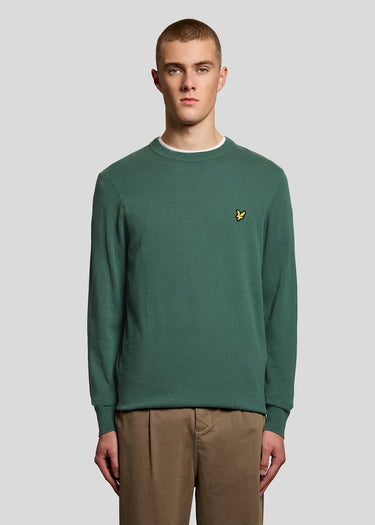 Lyle & Scott Truien Cotton crew neck jumper - everglade