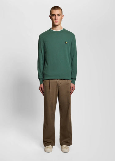 Lyle & Scott Truien Cotton crew neck jumper - everglade