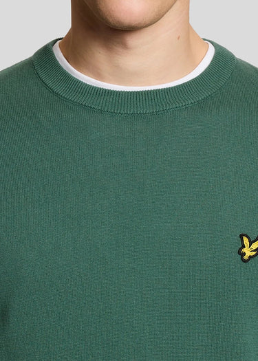 Lyle & Scott Truien Cotton crew neck jumper - everglade