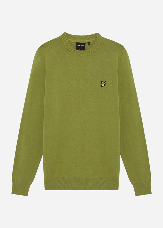 Lyle & Scott Truien Cotton crew neck jumper - shrub green