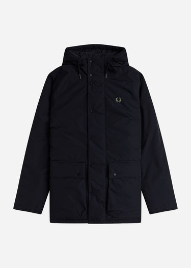 Fred Perry Jassen Padded zip through jacket - black