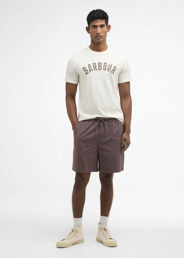 Barbour T-shirts Barbour berwick tartan t-shirt - whisper white