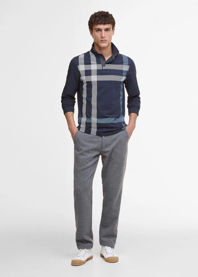 Barbour Longsleeve Polo's Blaine tailored ls polo shirt - navy