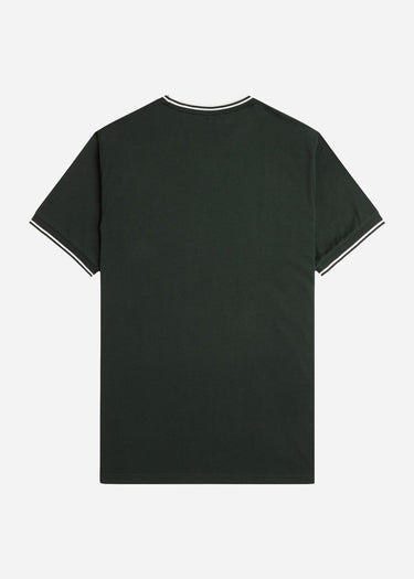 Fred Perry T-shirts Twin tipped t-shirt - night green snow white