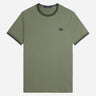Fred Perry T-shirts Twin tipped t-shirt - laurel wreath green black