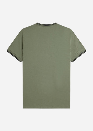 Fred Perry T-shirts Twin tipped t-shirt - laurel wreath green black