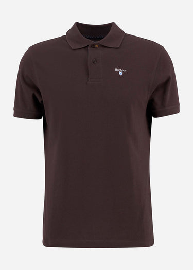 Barbour Polo's Tartan pique polo shirt - dark oak