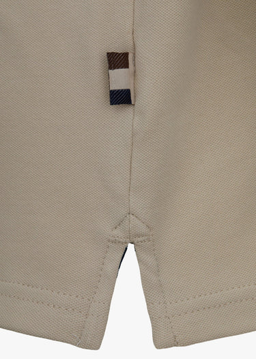 Aquascutum Polo's Cc stretch piqué sleeve polo - beige