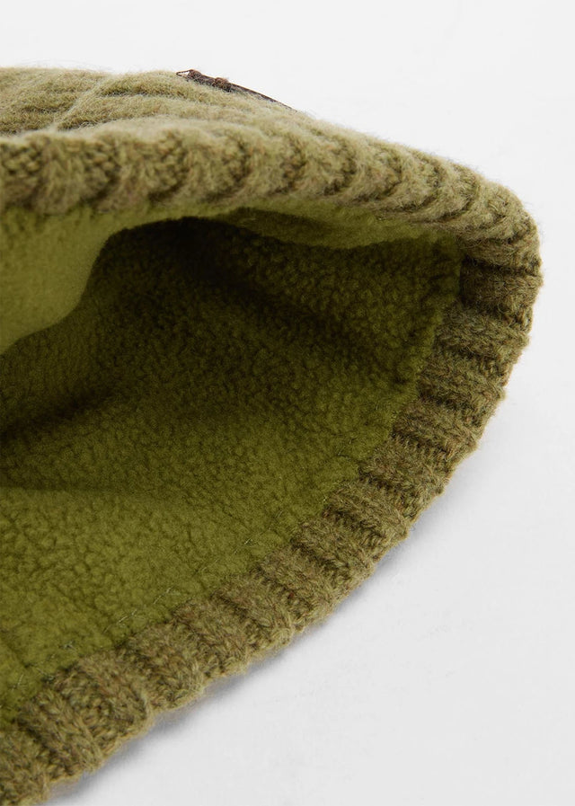 Barbour Mutsen Carlton beanie hat - light moss