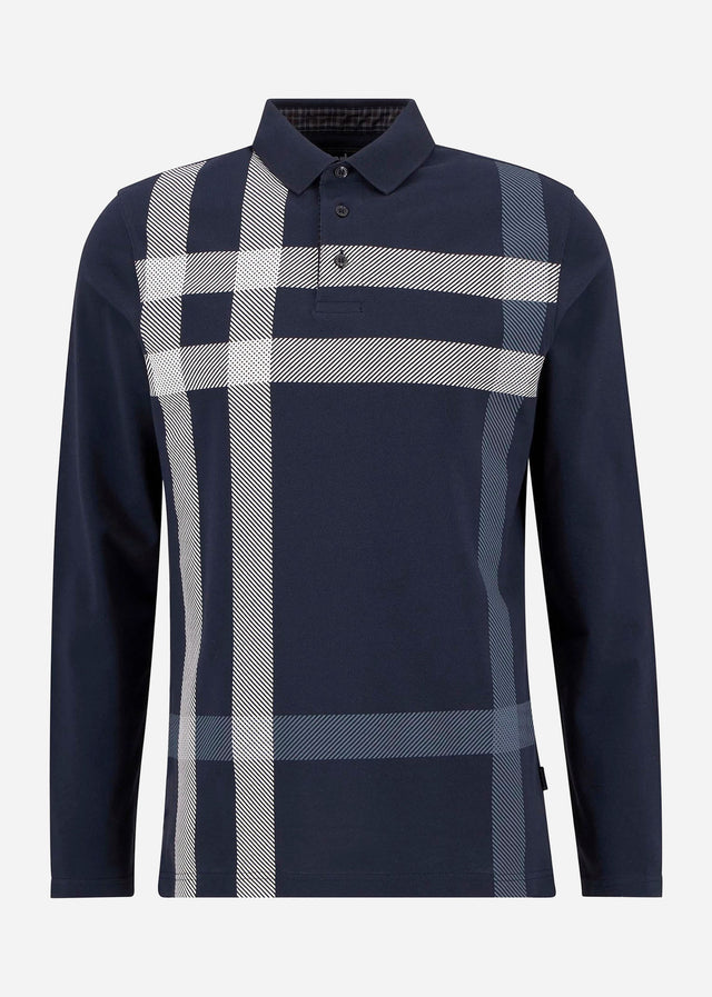 Barbour Longsleeve Polo's Blaine tailored ls polo shirt - navy