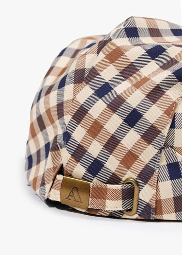 Aquascutum Petten Cotton flat cap - club check