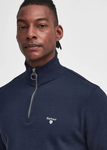 Barbour Truien Beckhill half zip sweatshirt - navy